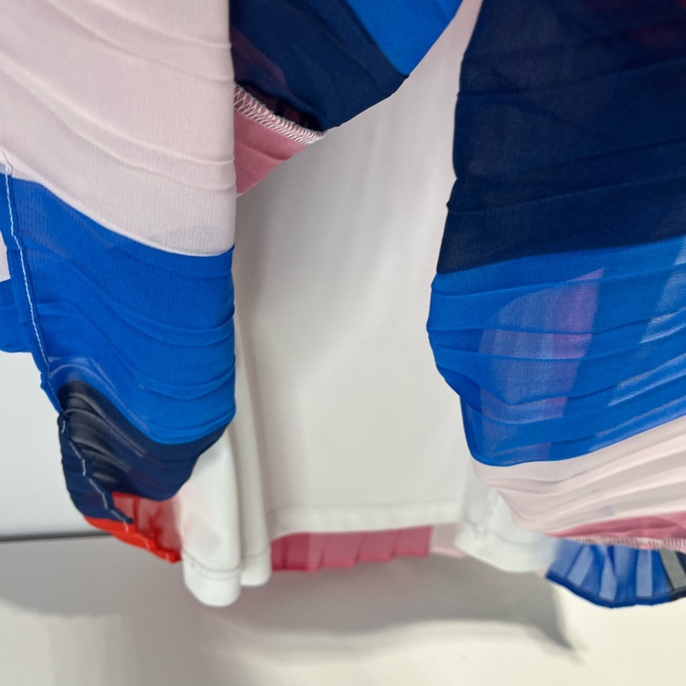 Tommy Hilfiger Girls Size 8-10 Royal + Navy Blue and Pink + Red Dress - Picture 5 of 11